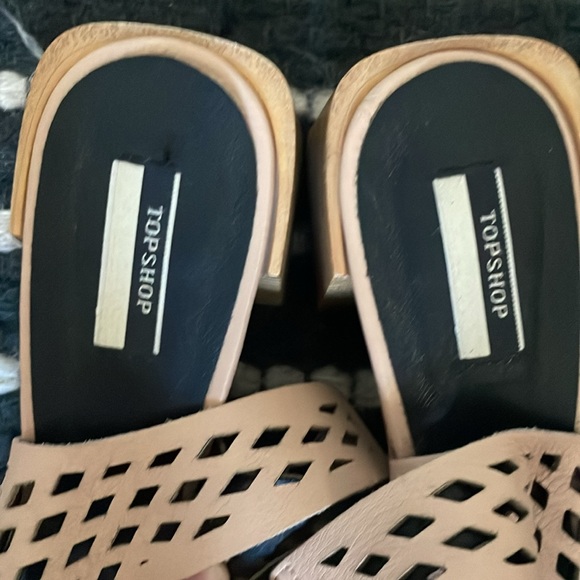 TOPSHOP cutout square toe slingback heels, Size 39 - Picture 7 of 7